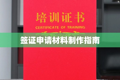 延津签证申请材料制作指南